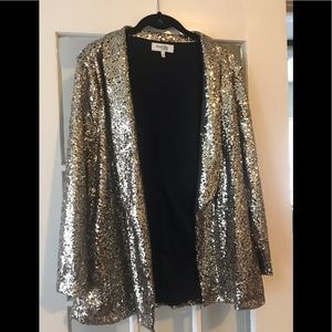 Gold sequin blazer Charlotte Russe size L